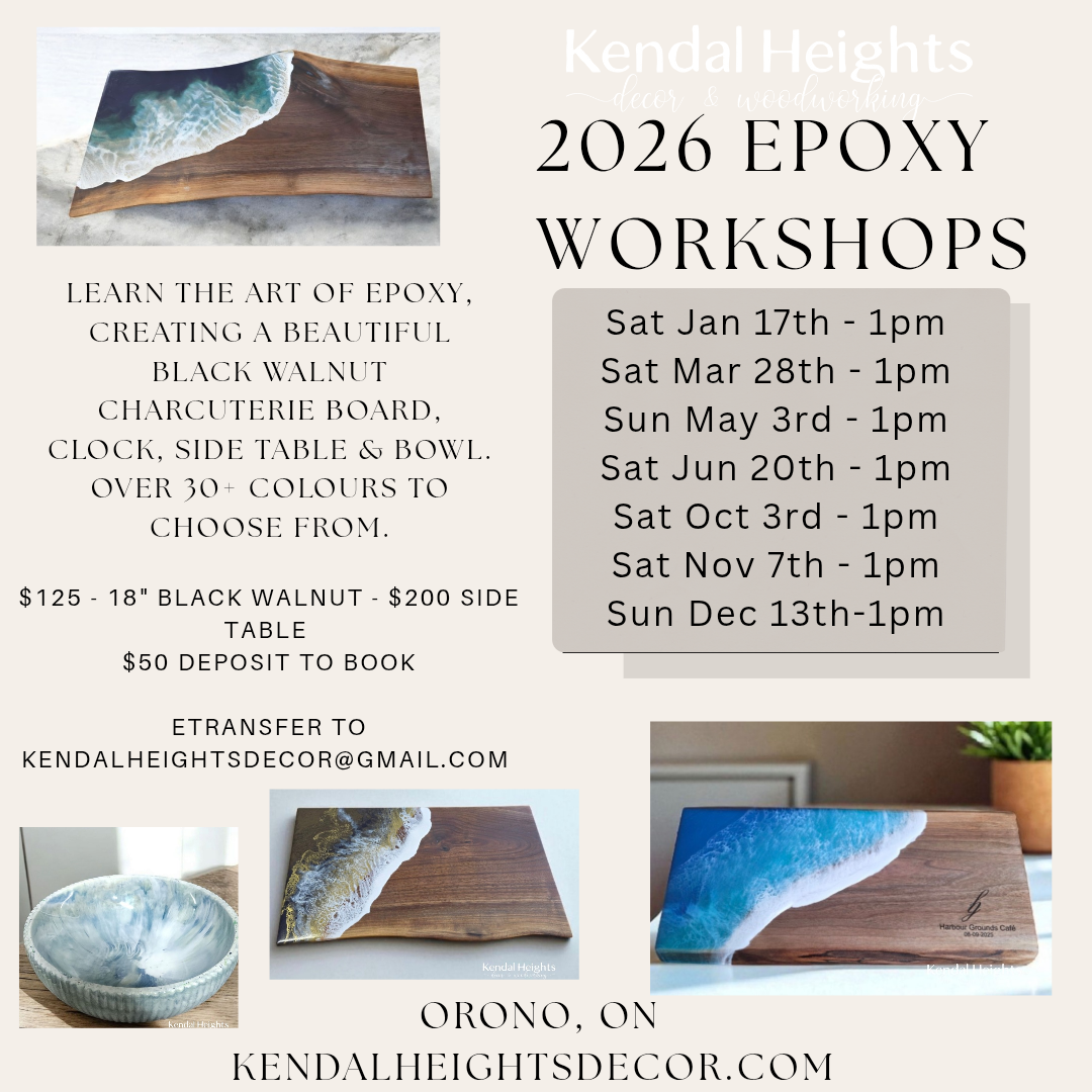 Epoxy Workshop Events - Deposit Only