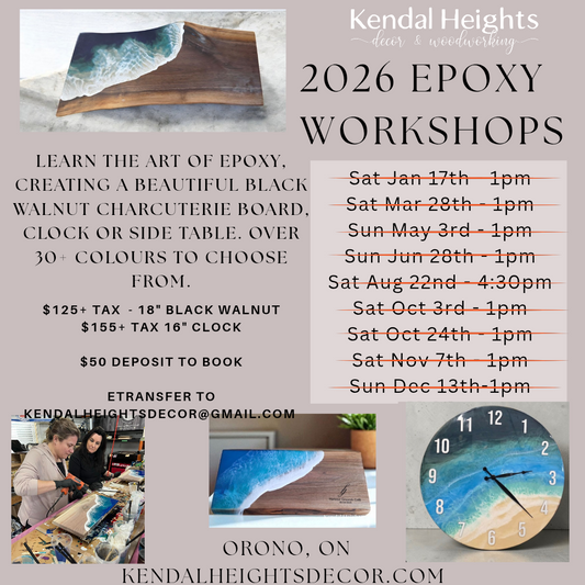 Epoxy Workshop - Deposit Only