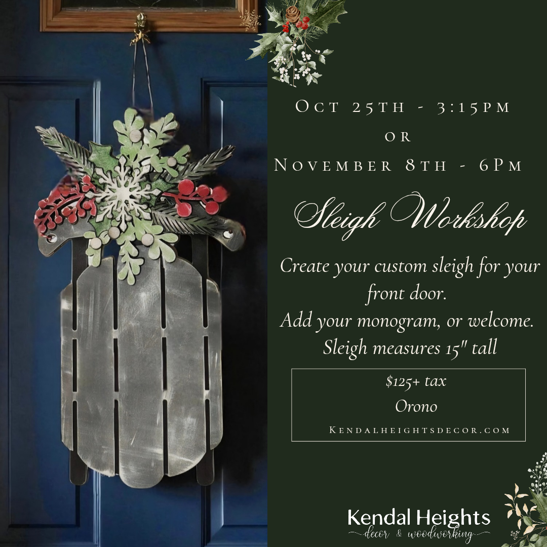 Sleigh Workshop - Deposit Only