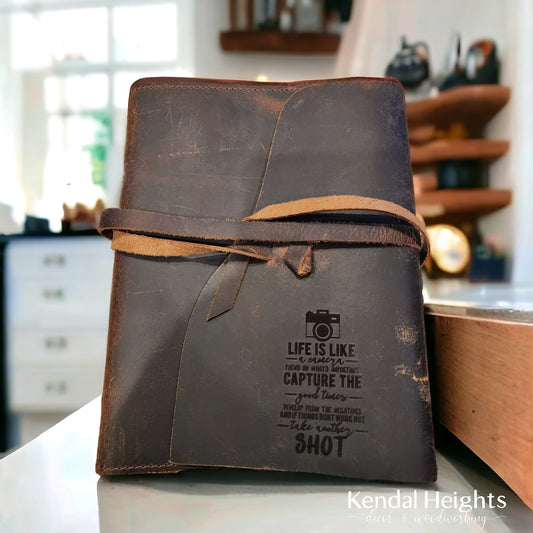 Leather Etched Journal