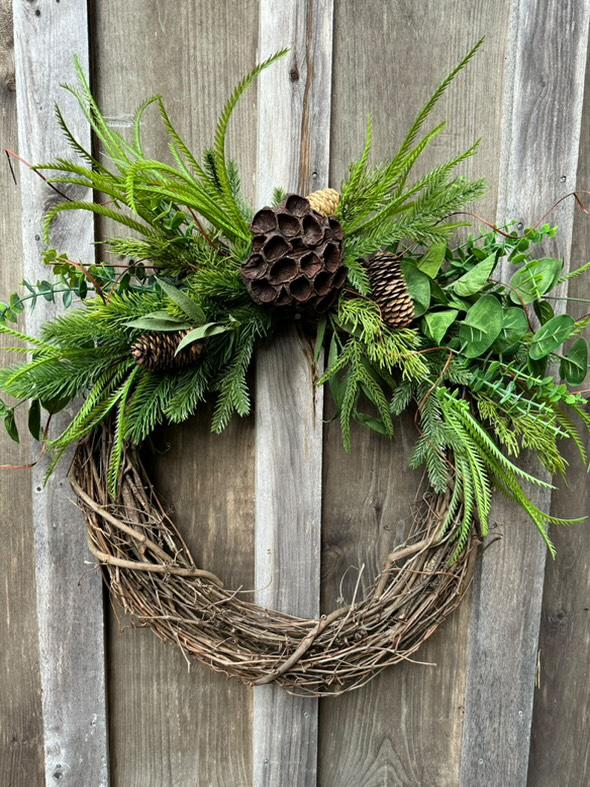 Floral Wreath & Sign - Deposit Only