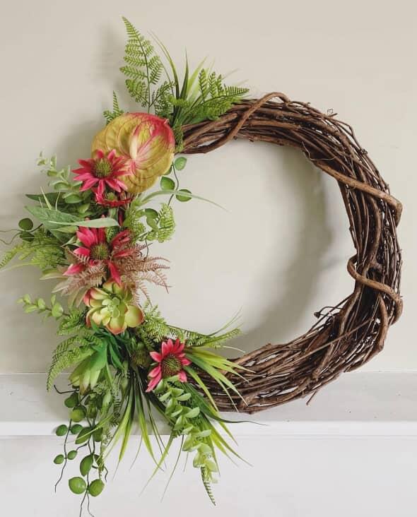 Floral Wreath & Sign - Deposit Only