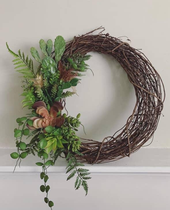 Floral Wreath & Sign - Deposit Only