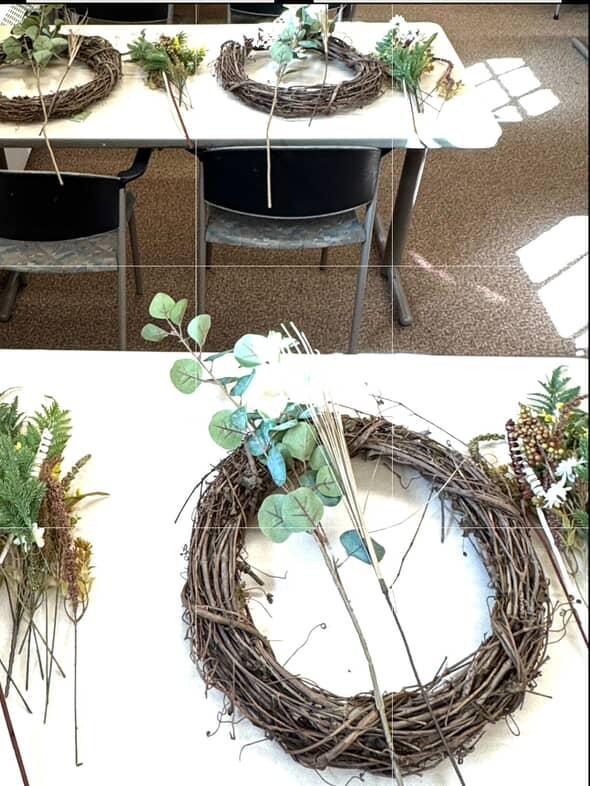 Floral Wreath & Sign - Deposit Only