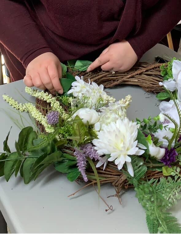 Floral Wreath & Sign - Deposit Only