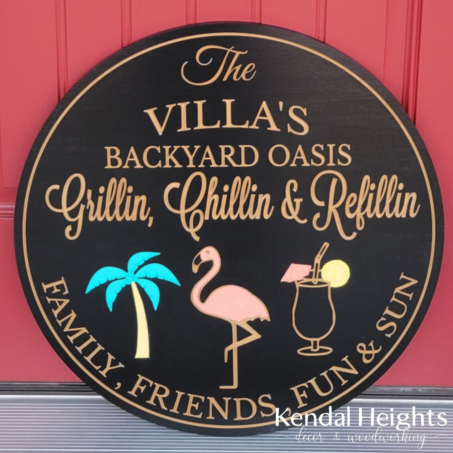 Engraved Backyard Signs