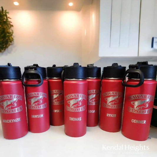Stainless Steel Water Bottles with Straw