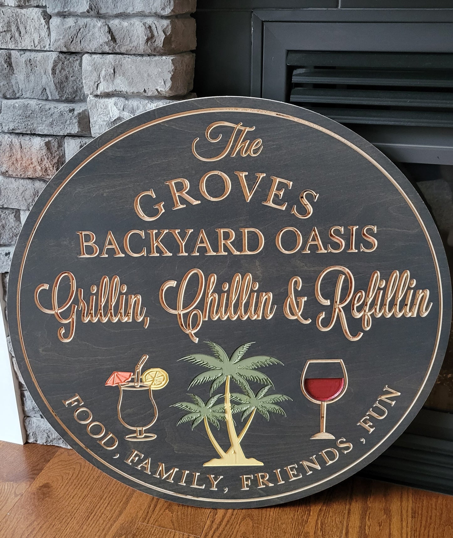 Engraved Backyard Signs