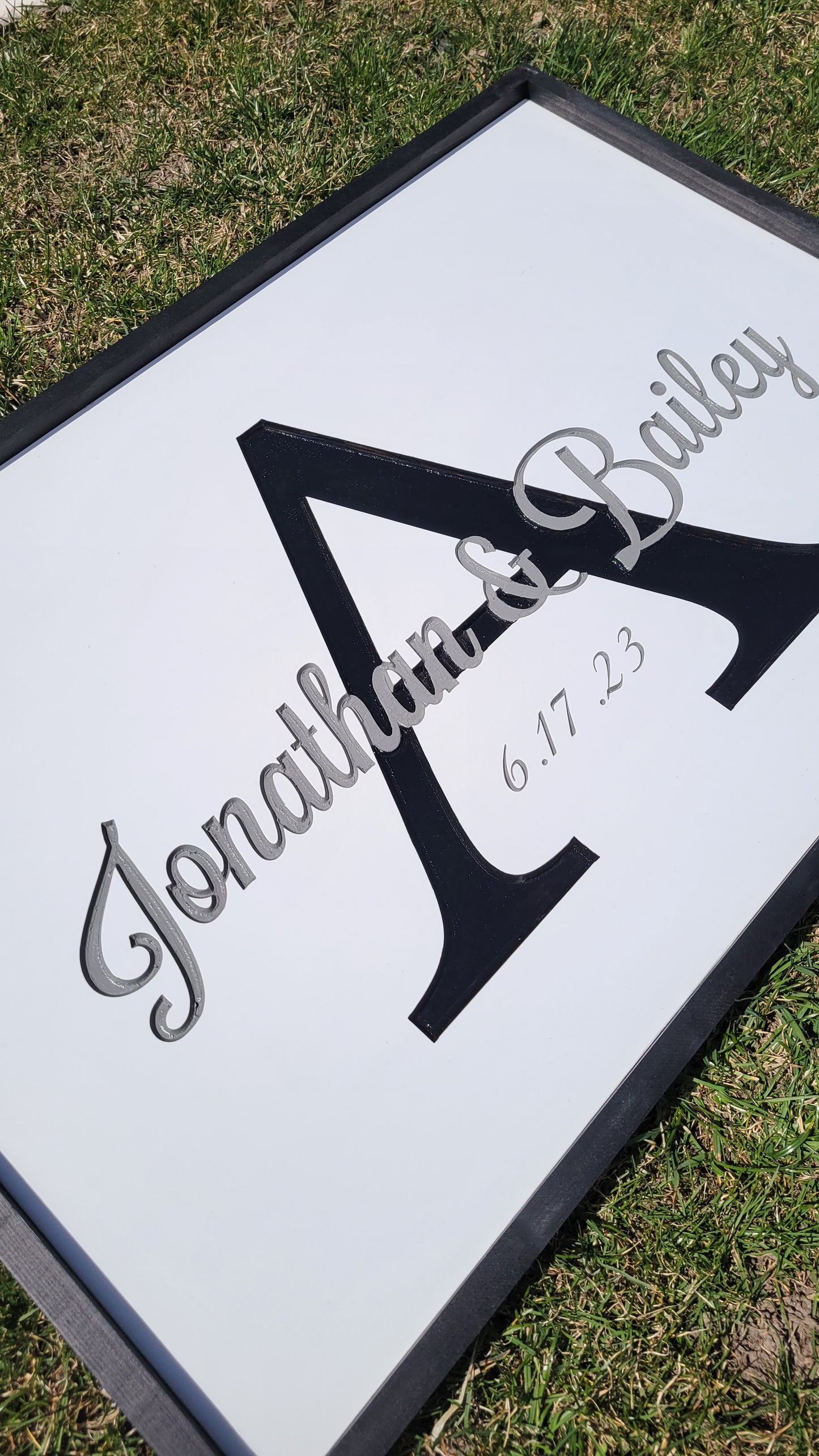 Wedding Signing Boards - Monogram