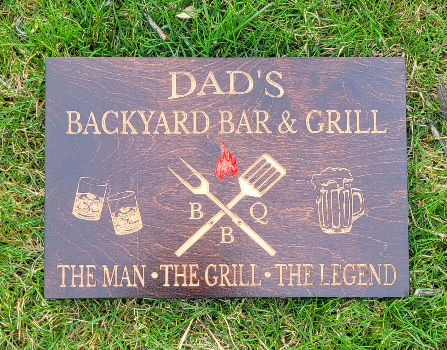 Custom Engraved Grill Sign