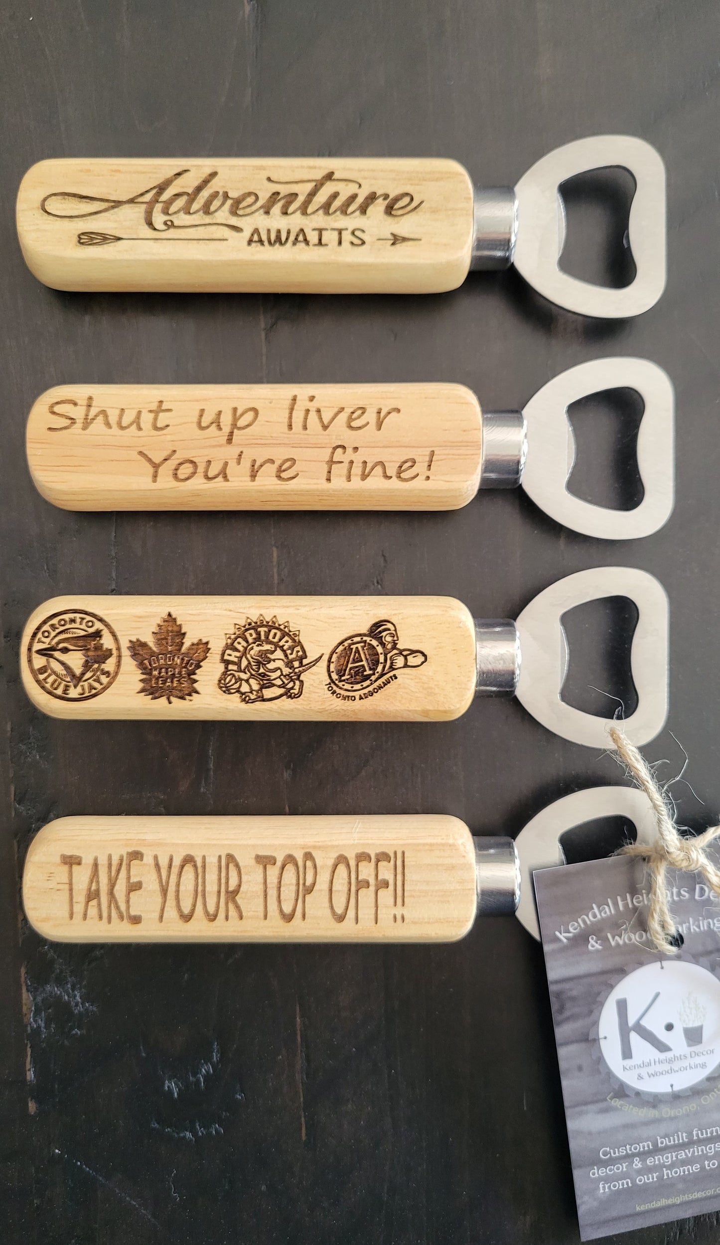 Wooden Bottle Cap Opener