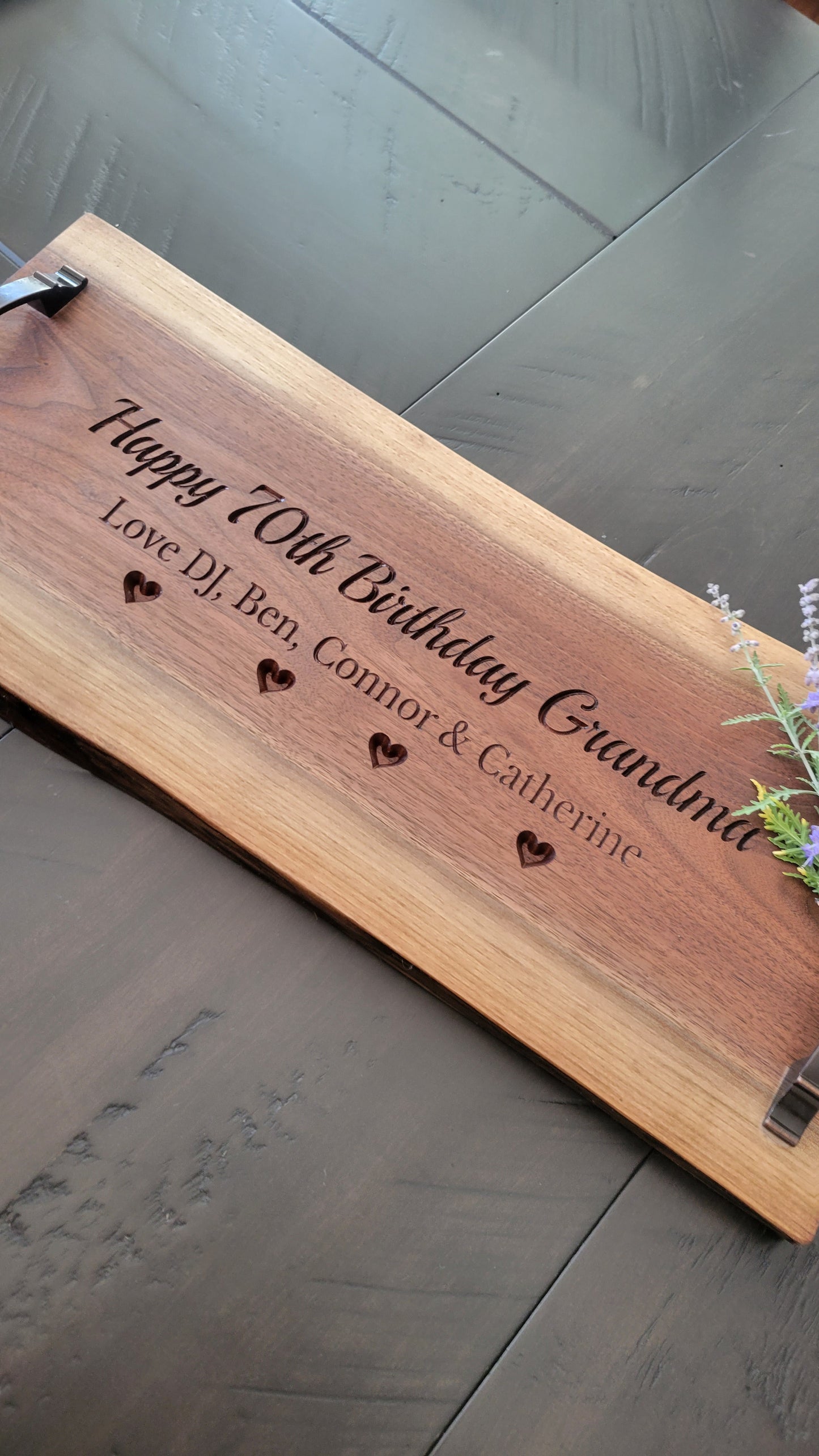 Black Walnut Live Edge Charcuterie Board (with or without Epoxy)