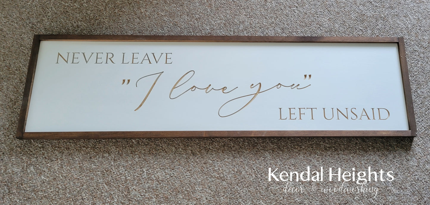 Oversized Quote Sign