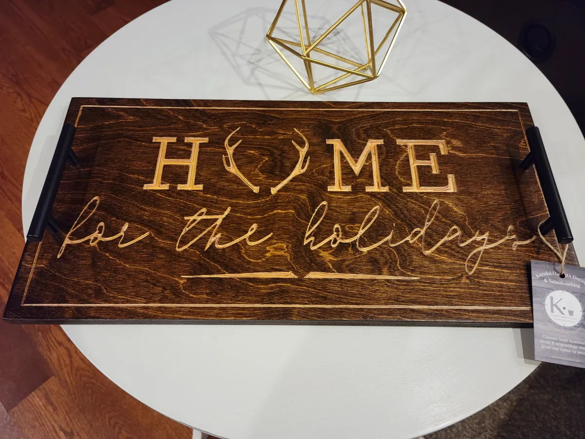 Custom Engraved Seasonal Serving Trays
