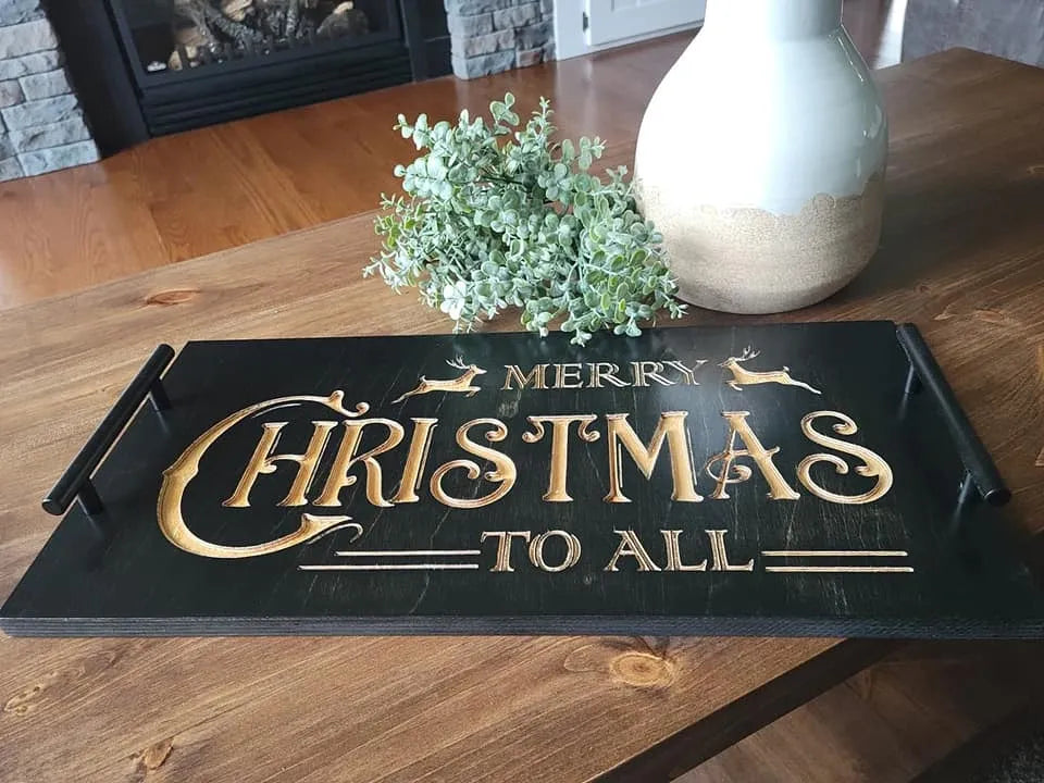 Custom Engraved Seasonal Serving Trays