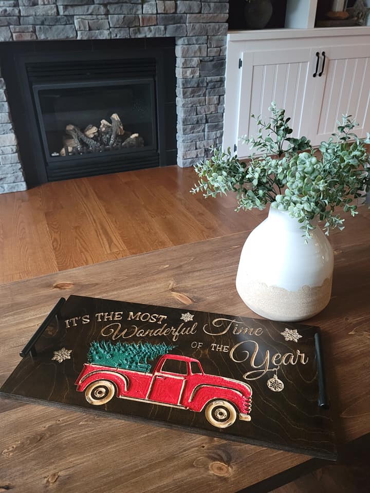 Custom Engraved Seasonal Serving Trays
