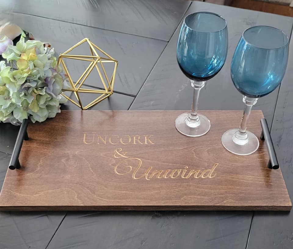 Custom Engraved Serving Tray