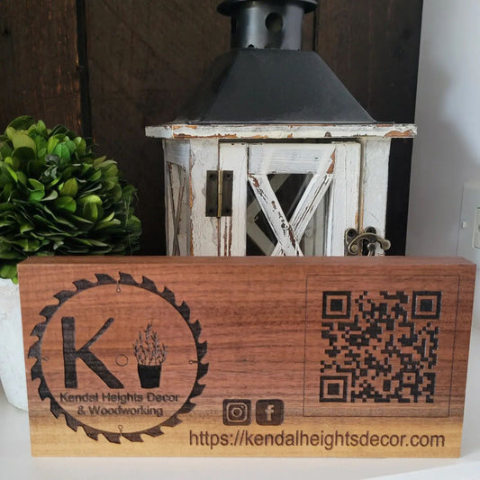 Custom Business Logo & QR Code