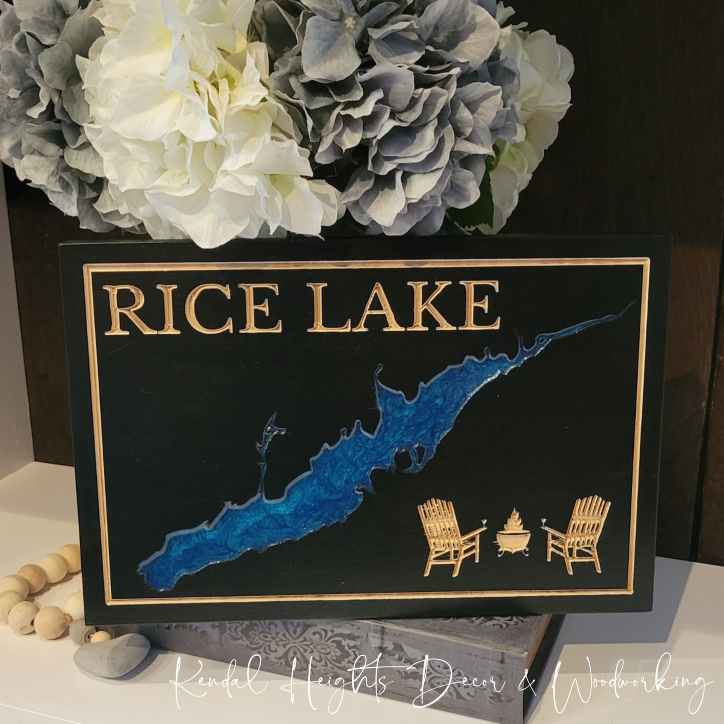 Engraved Mini Lake Signs - 8x12"