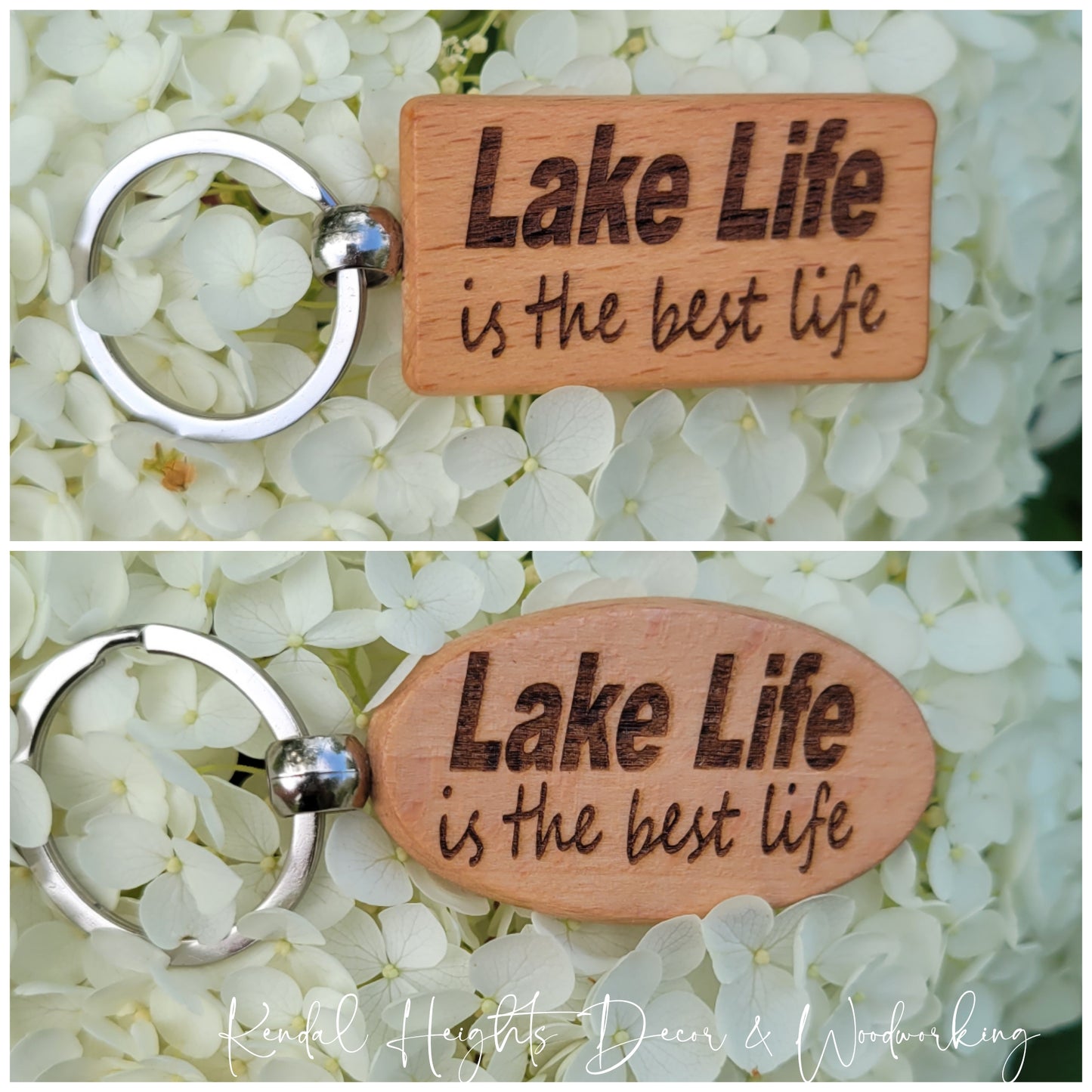 Birch Lasered Etched Keychains