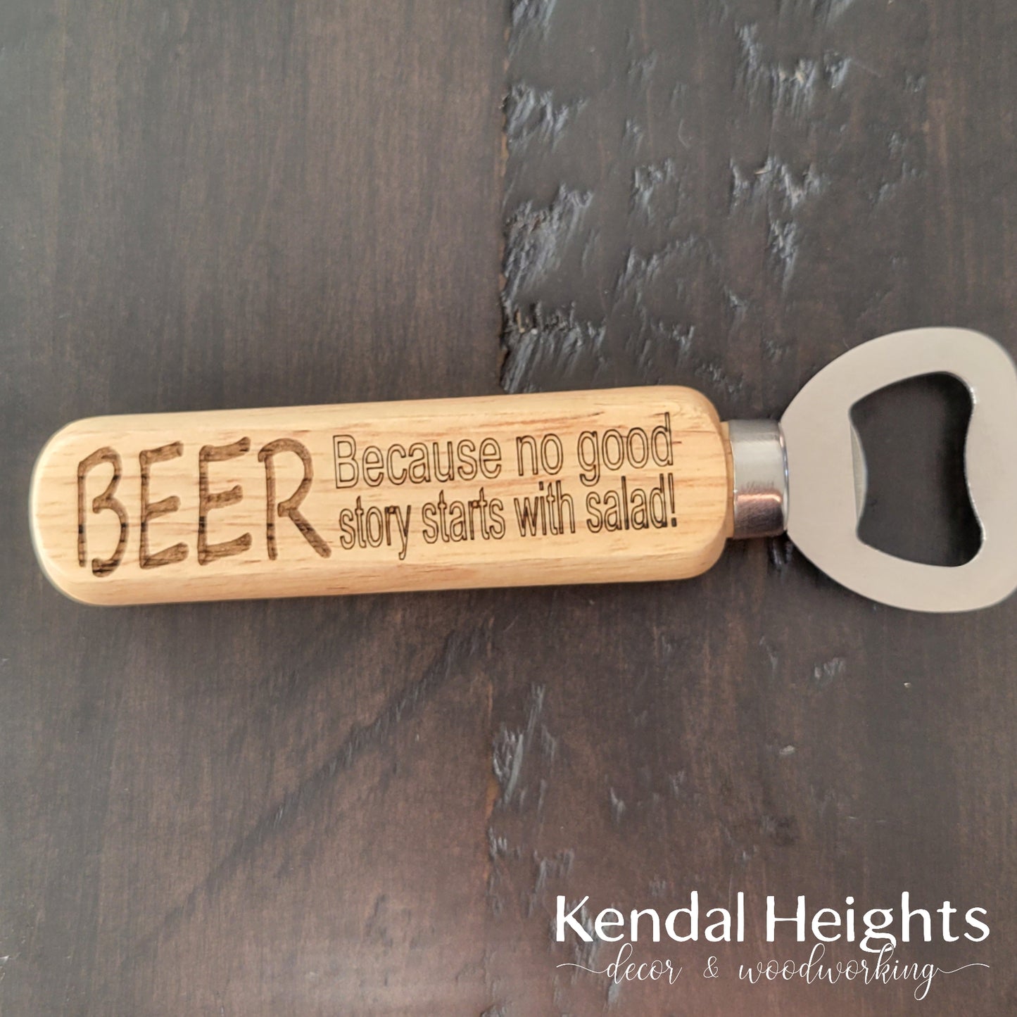 Wooden Bottle Cap Opener