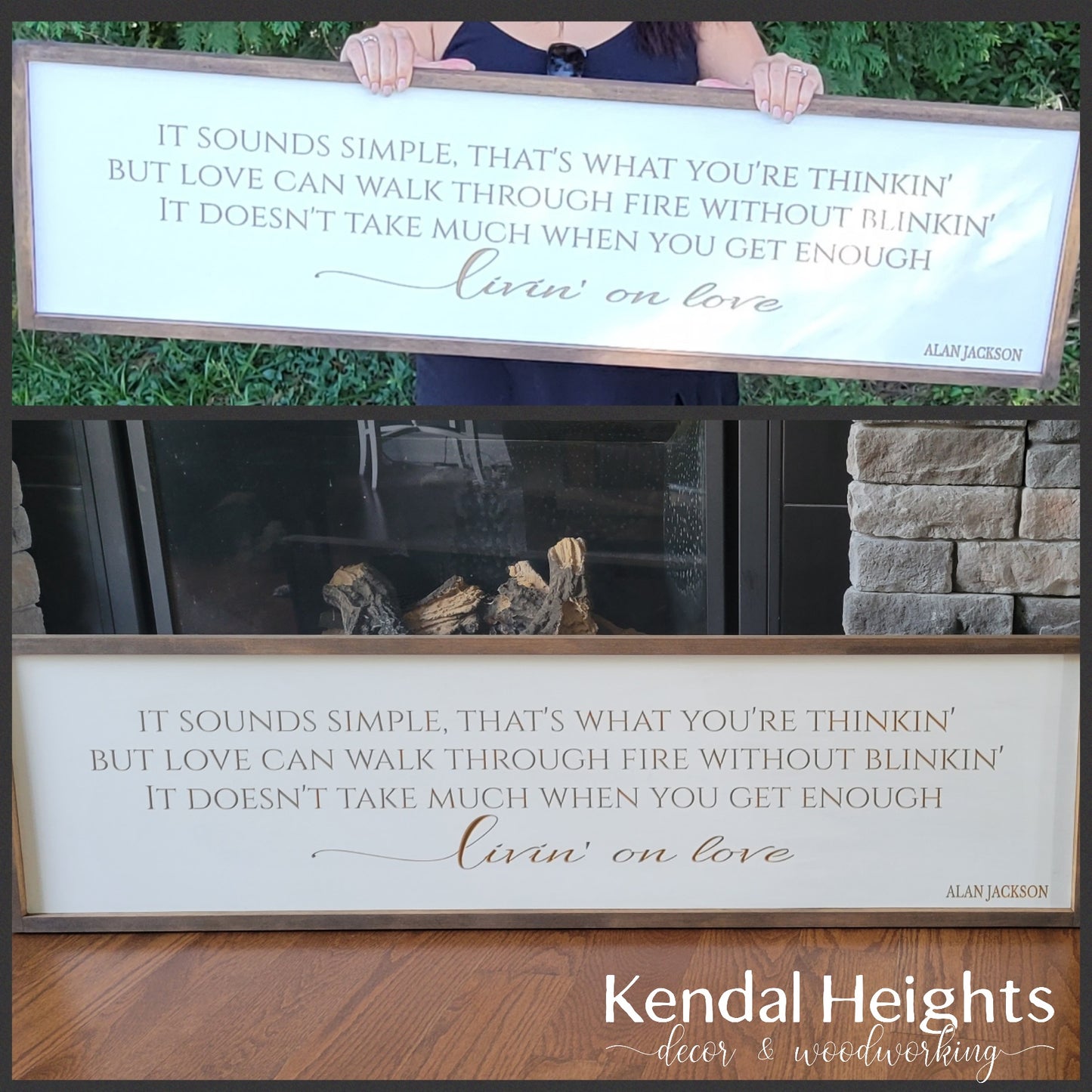 Oversized Quote Sign
