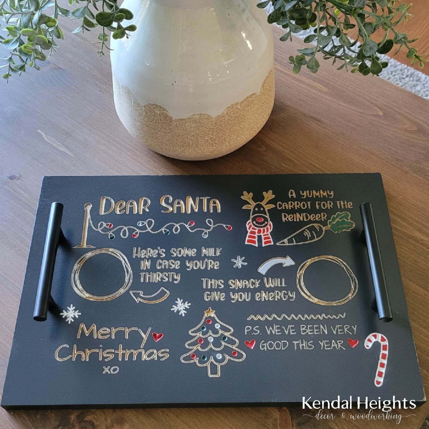 Children's Custom Milk & Cookie Tray