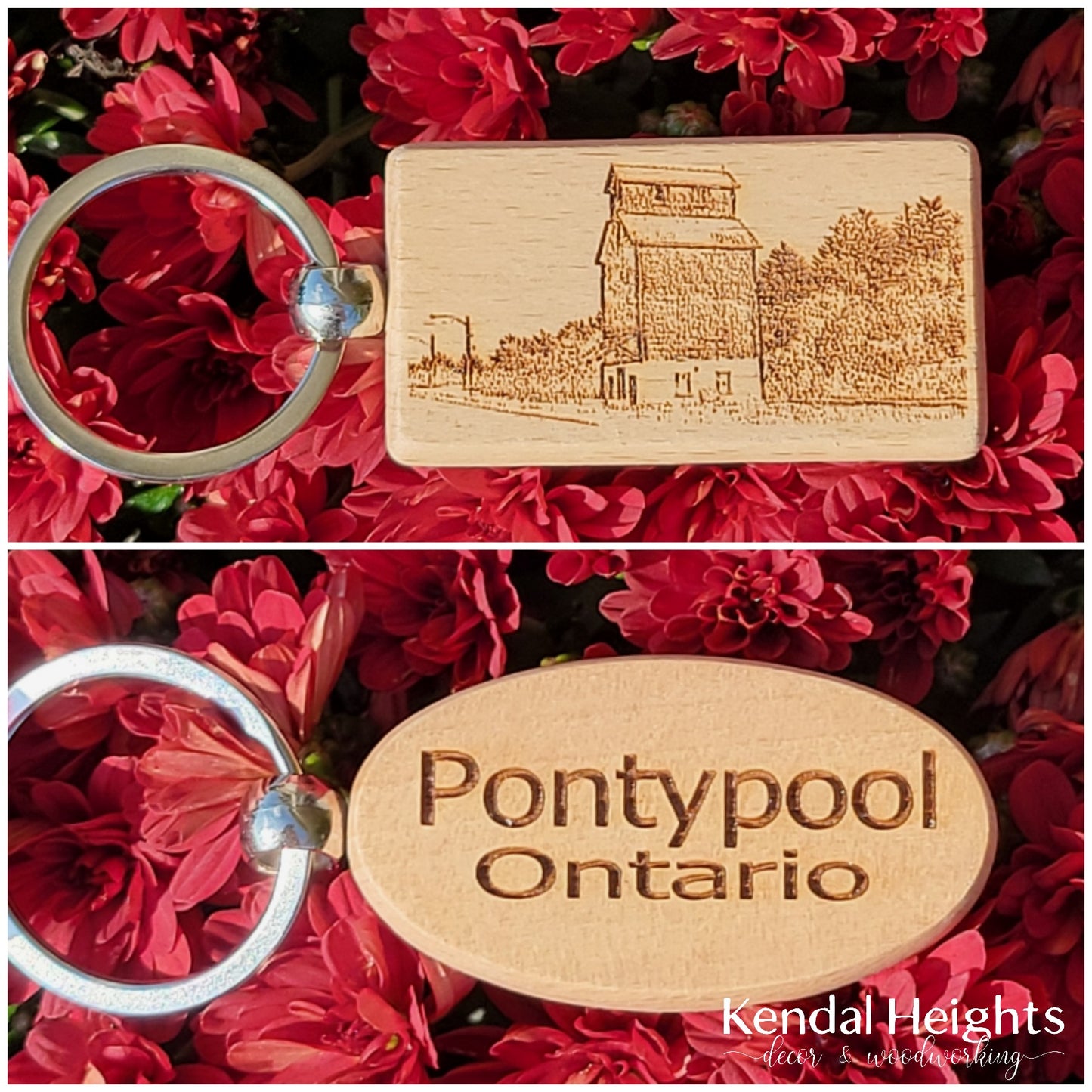 Birch Lasered Etched Keychains