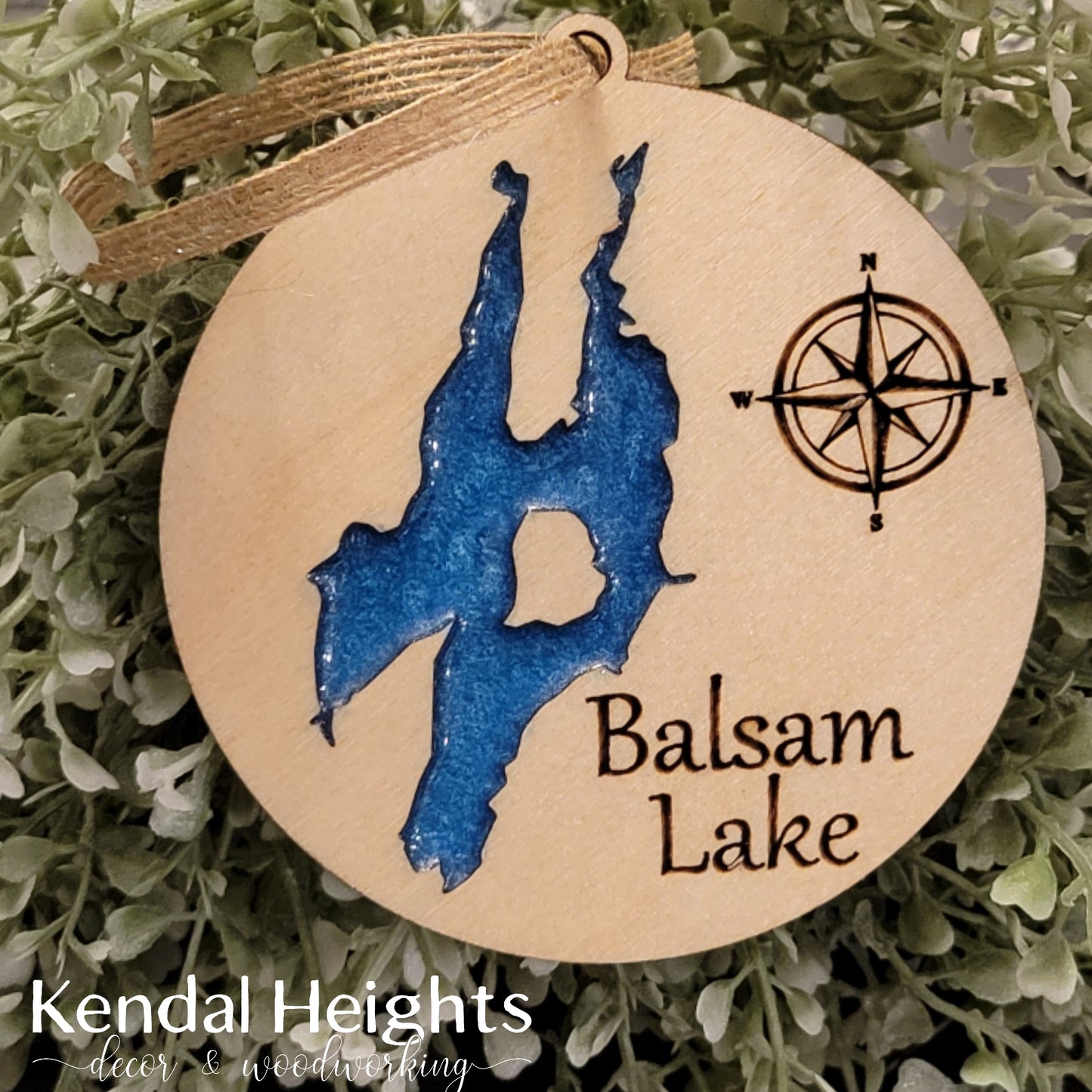Custom Epoxy Lake Ornaments