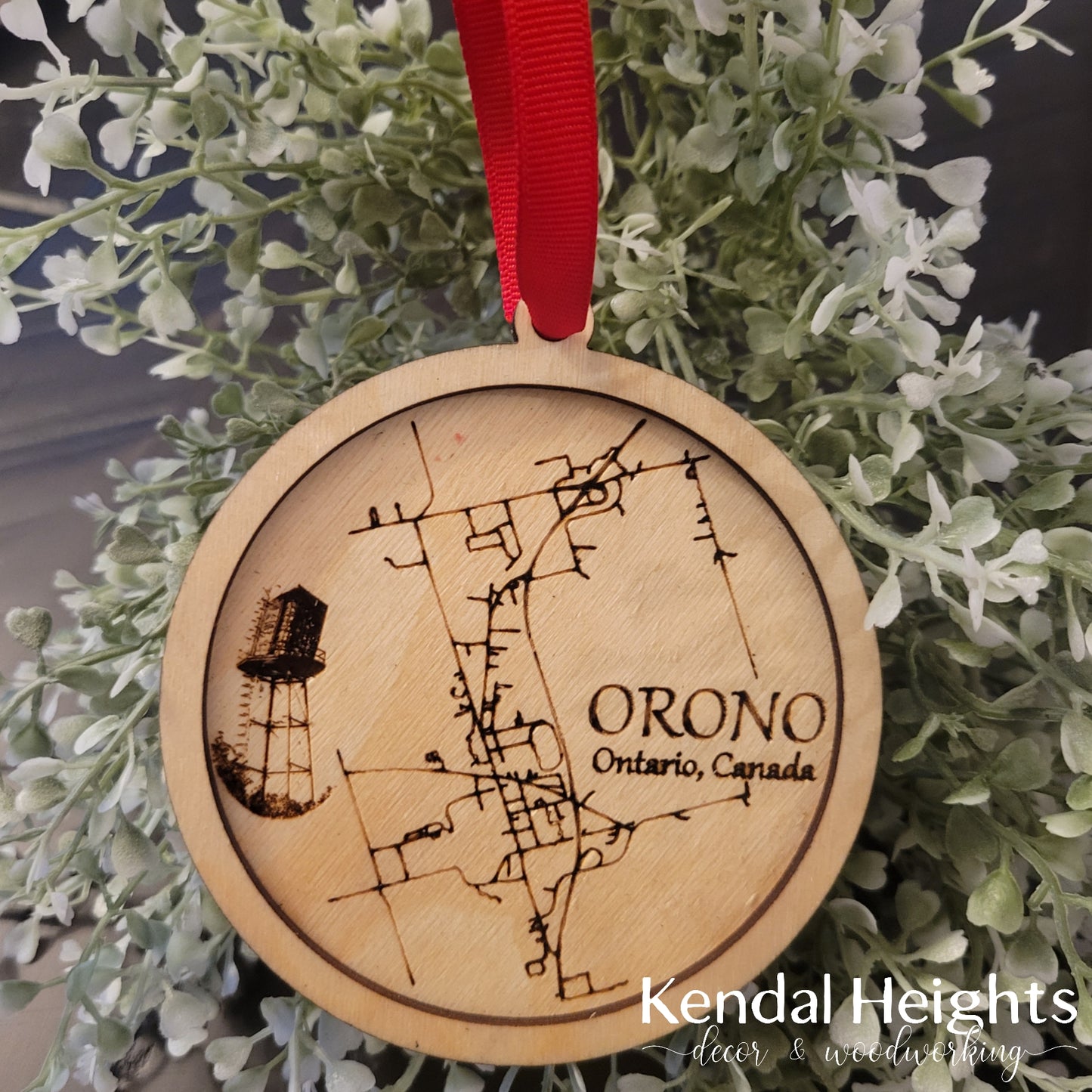Town Map Ornaments