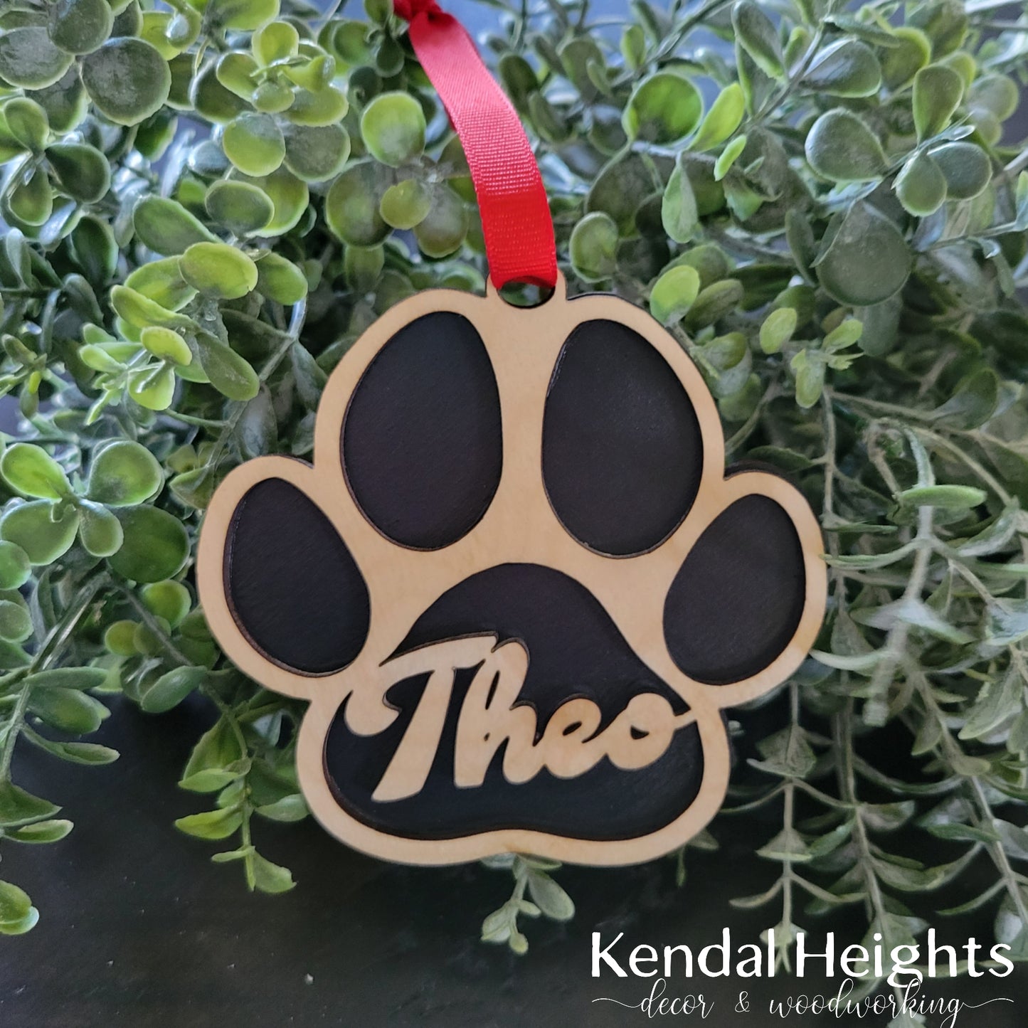 Paw Print Ornament