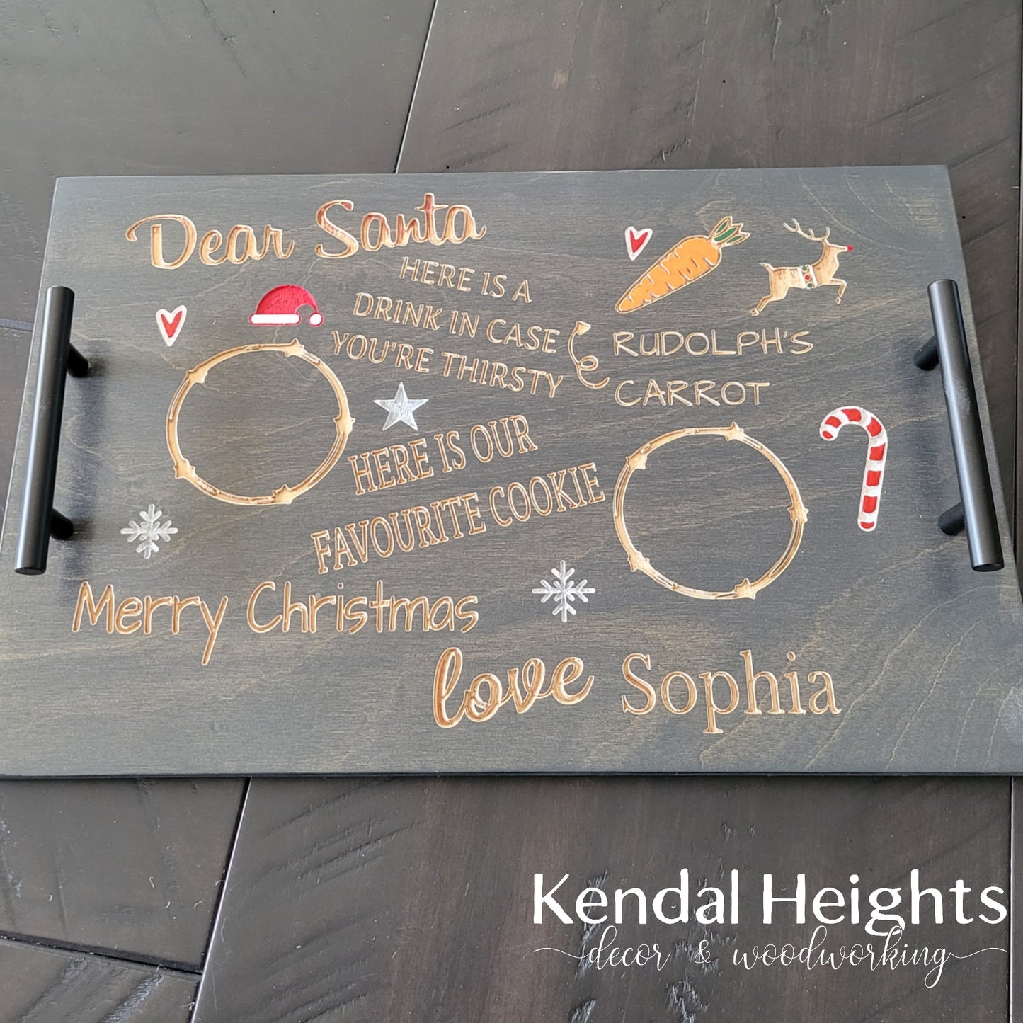 Children's Custom Milk & Cookie Tray