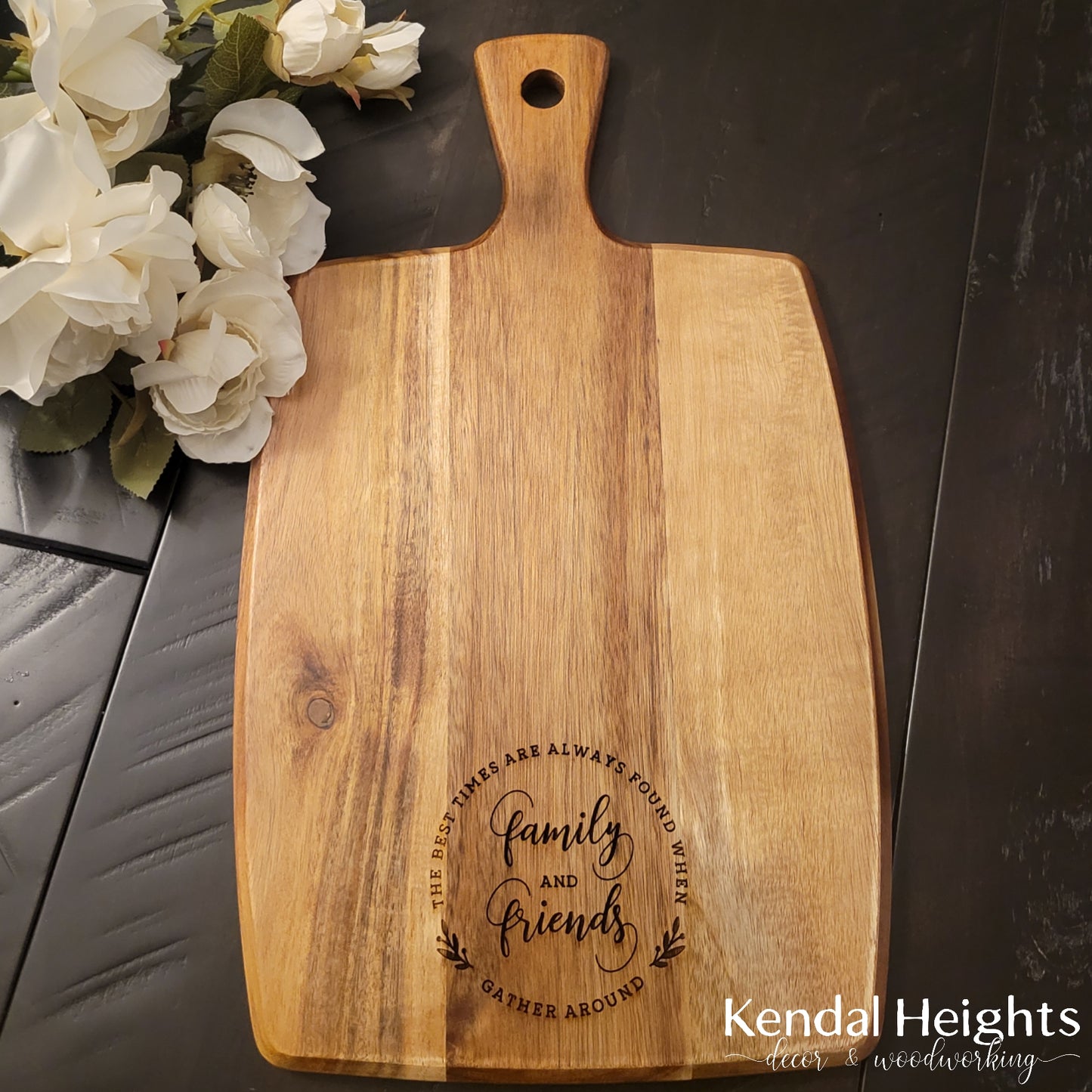 Acacia Cutting Board Paddle