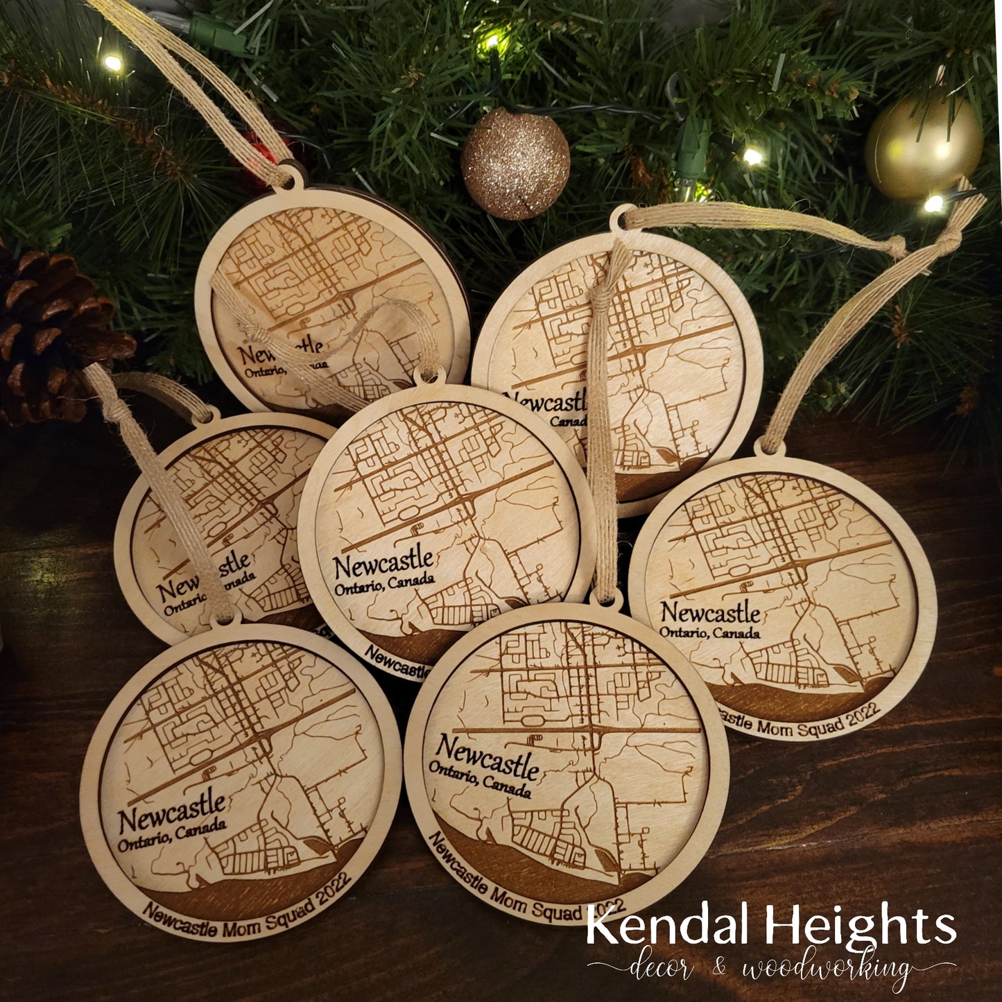 Town Map Ornaments