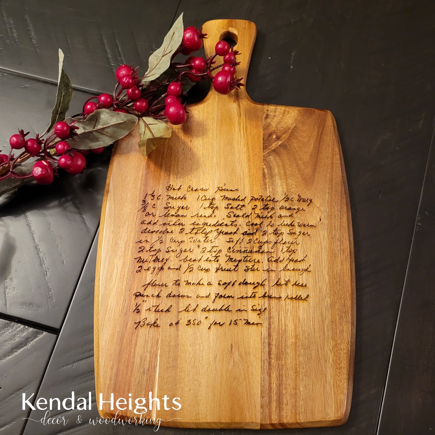 Acacia Cutting Board Paddle