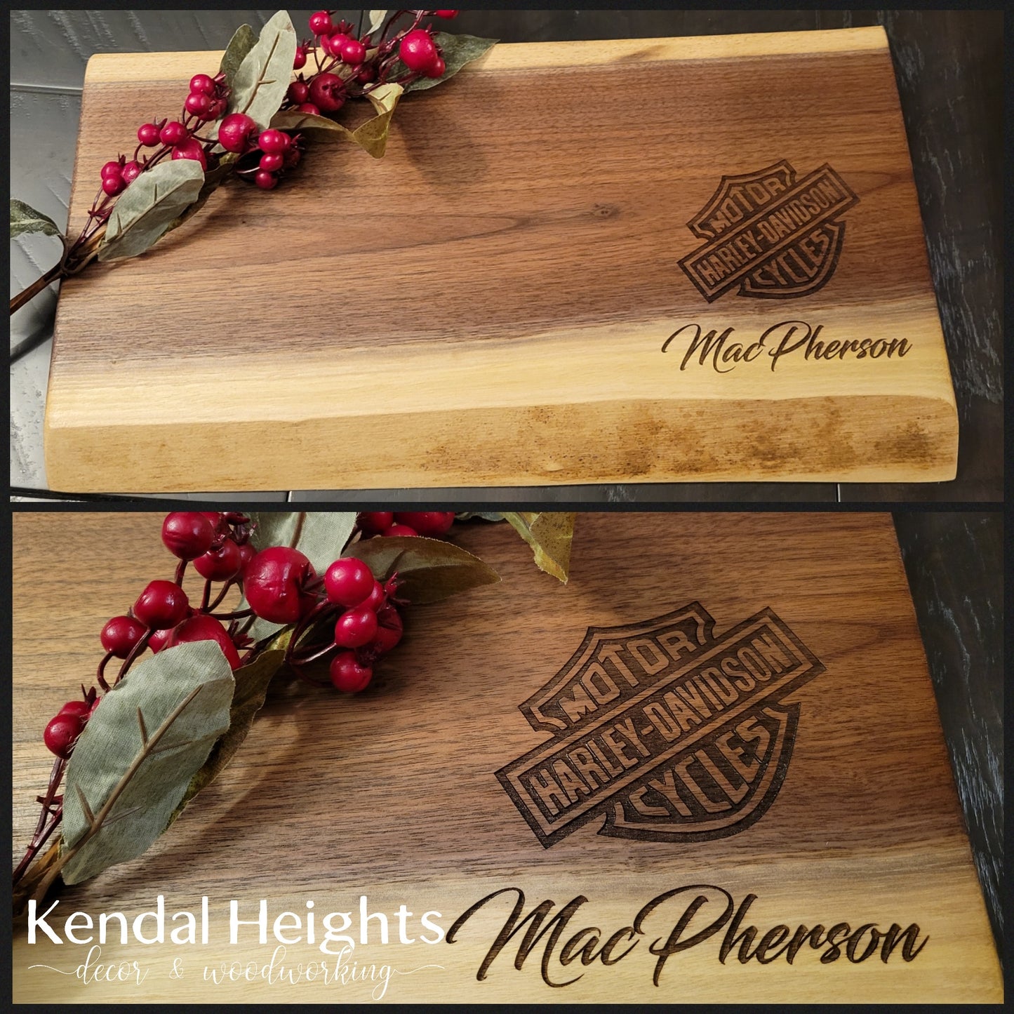 Black Walnut Live Edge Charcuterie Board (with or without Epoxy)