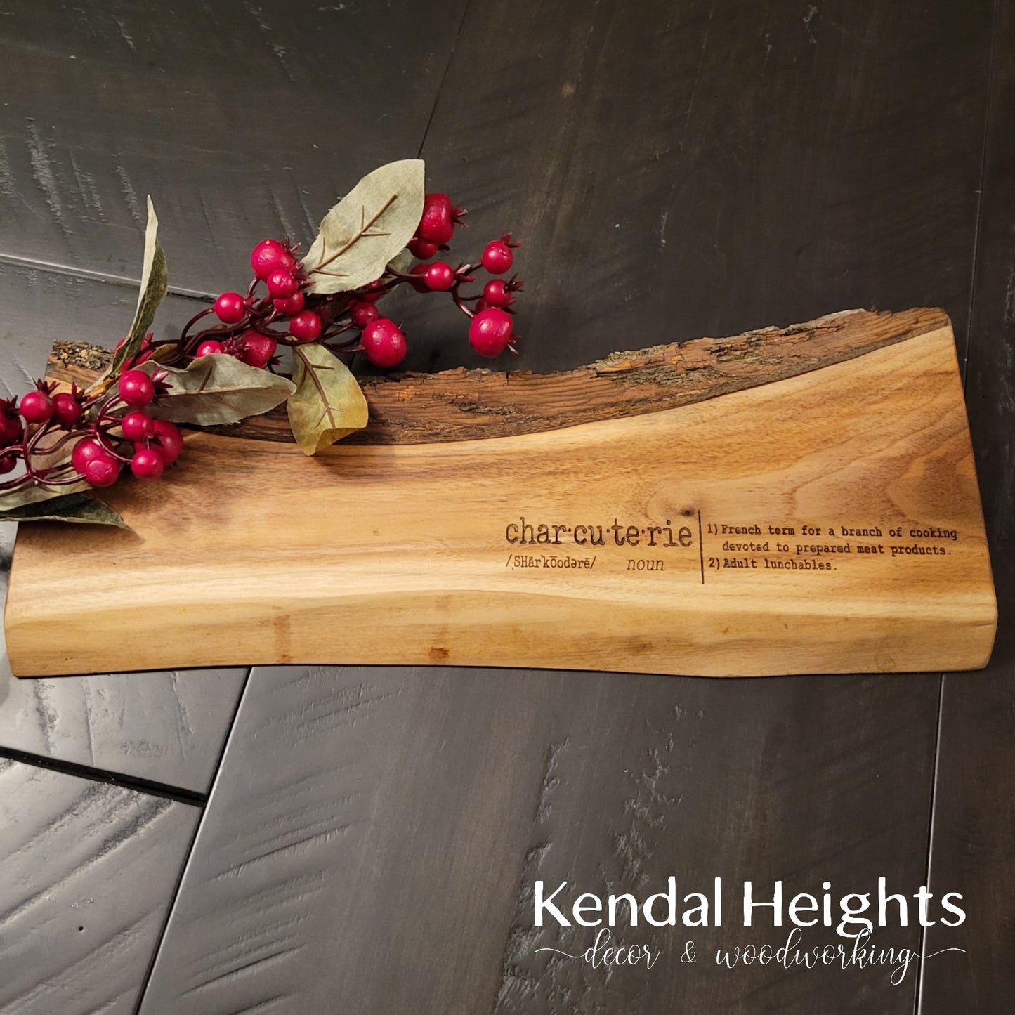Black Walnut Live Edge Charcuterie Board (with or without Epoxy)