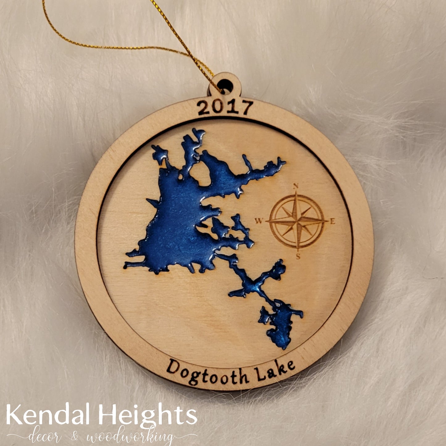 Custom Epoxy Lake Ornaments