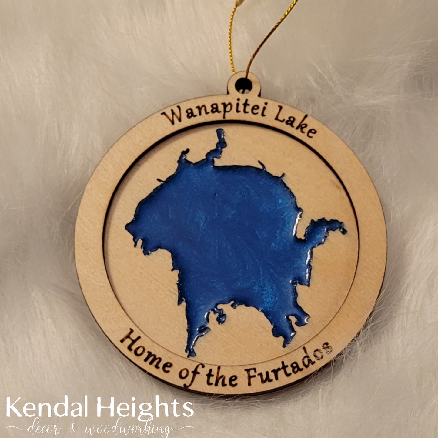 Custom Epoxy Lake Ornaments