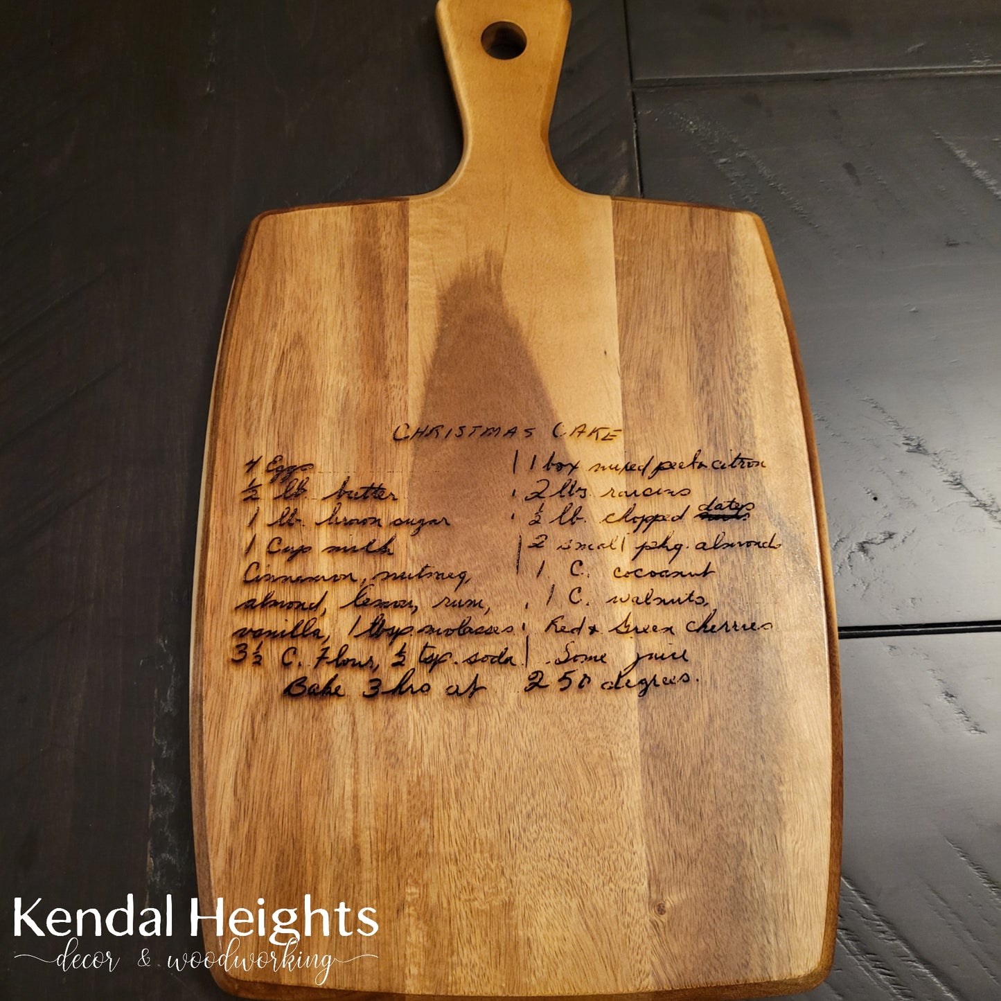 Acacia Cutting Board Paddle