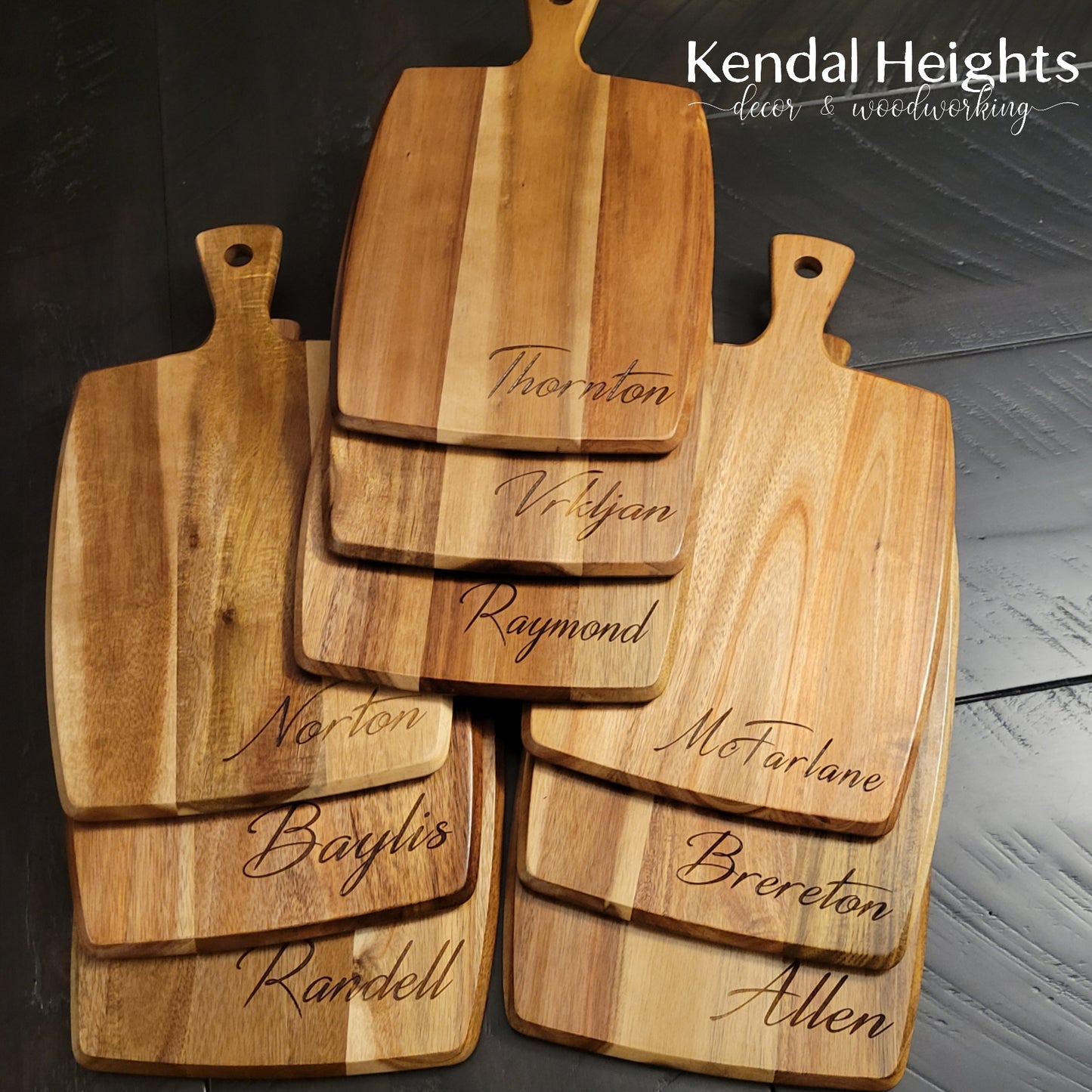 Acacia Cutting Board Paddle