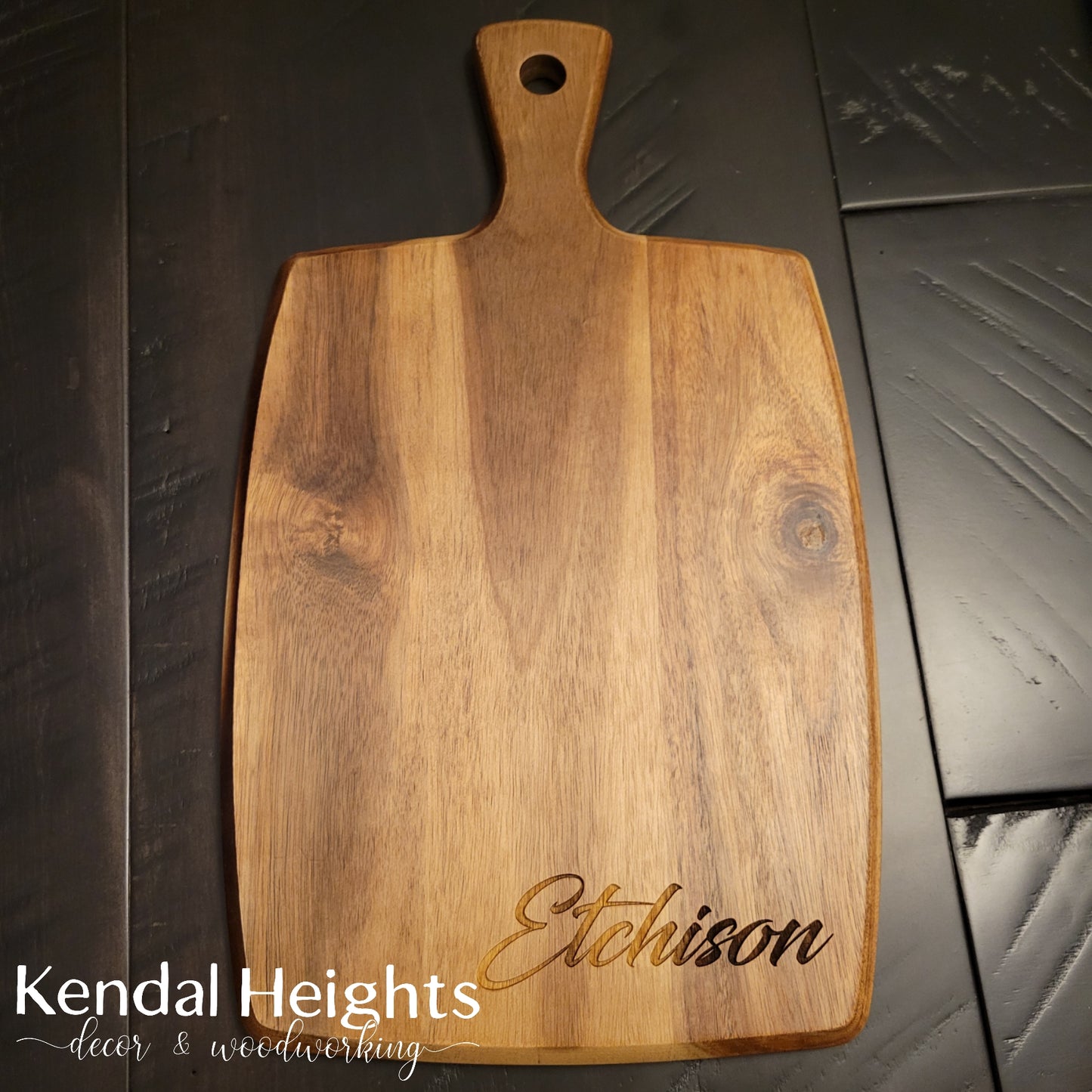 Acacia Cutting Board Paddle