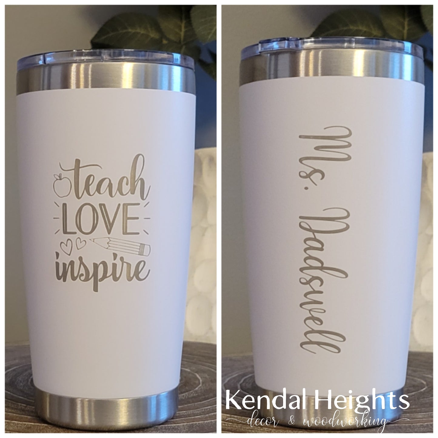Generic Stainless Steel Etched Tumblers