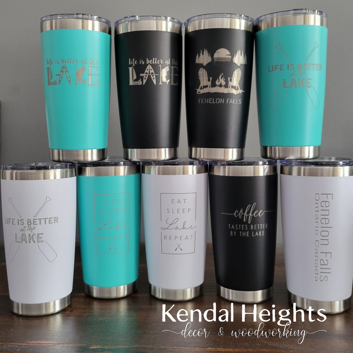 Generic Stainless Steel Etched Tumblers