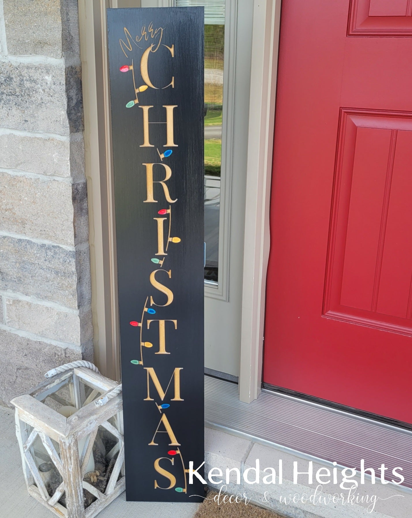 Custom Engraved Welcome Signs - Winter Decor