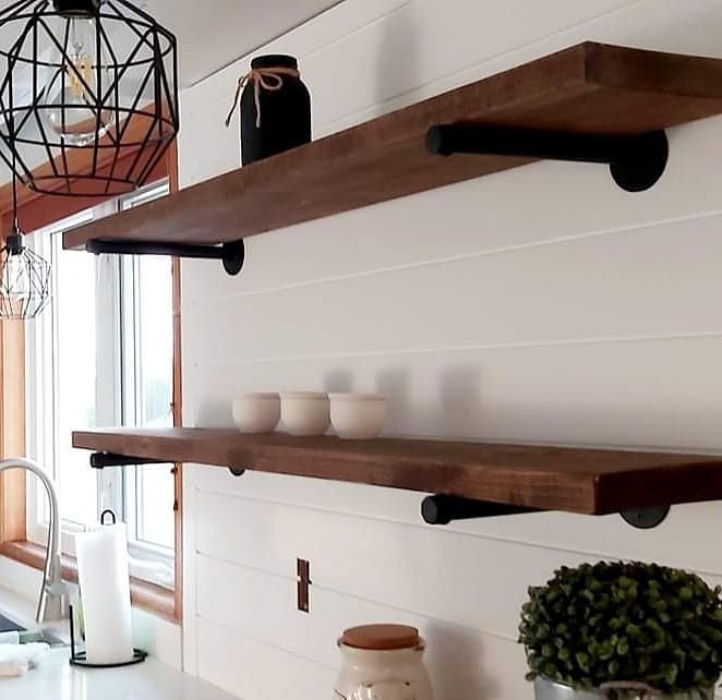 Industrial Floating Shelves