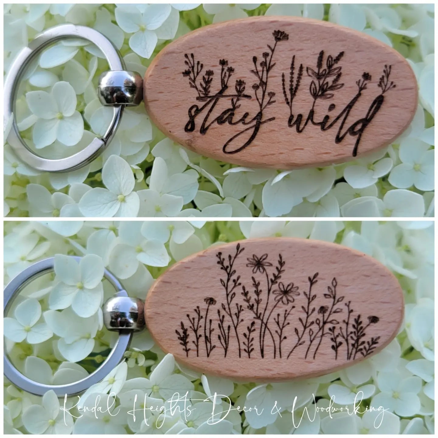 Birch Lasered Etched Keychains