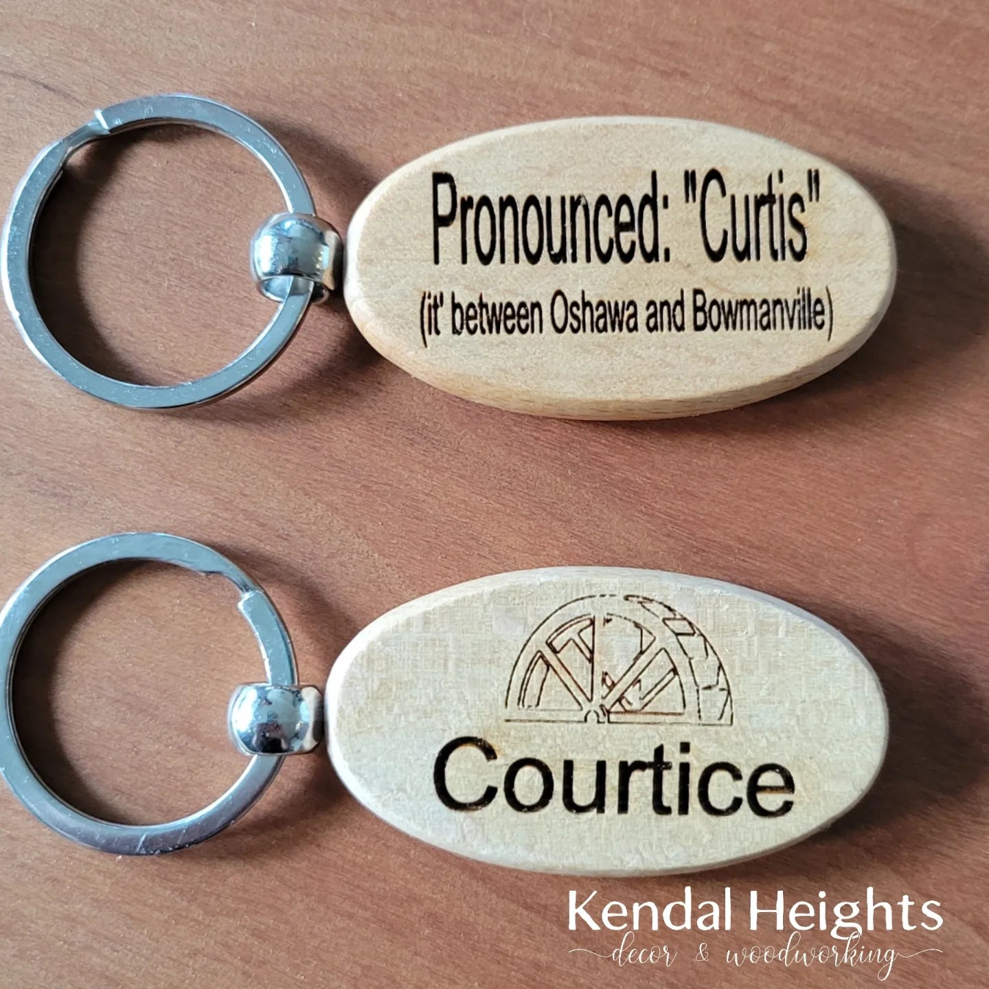 Birch Lasered Etched Keychains