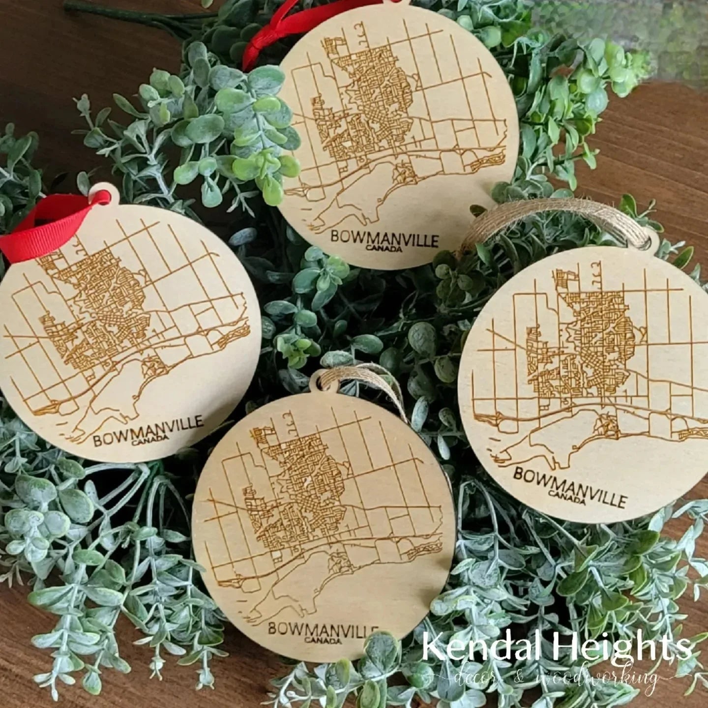 Town Map Ornaments