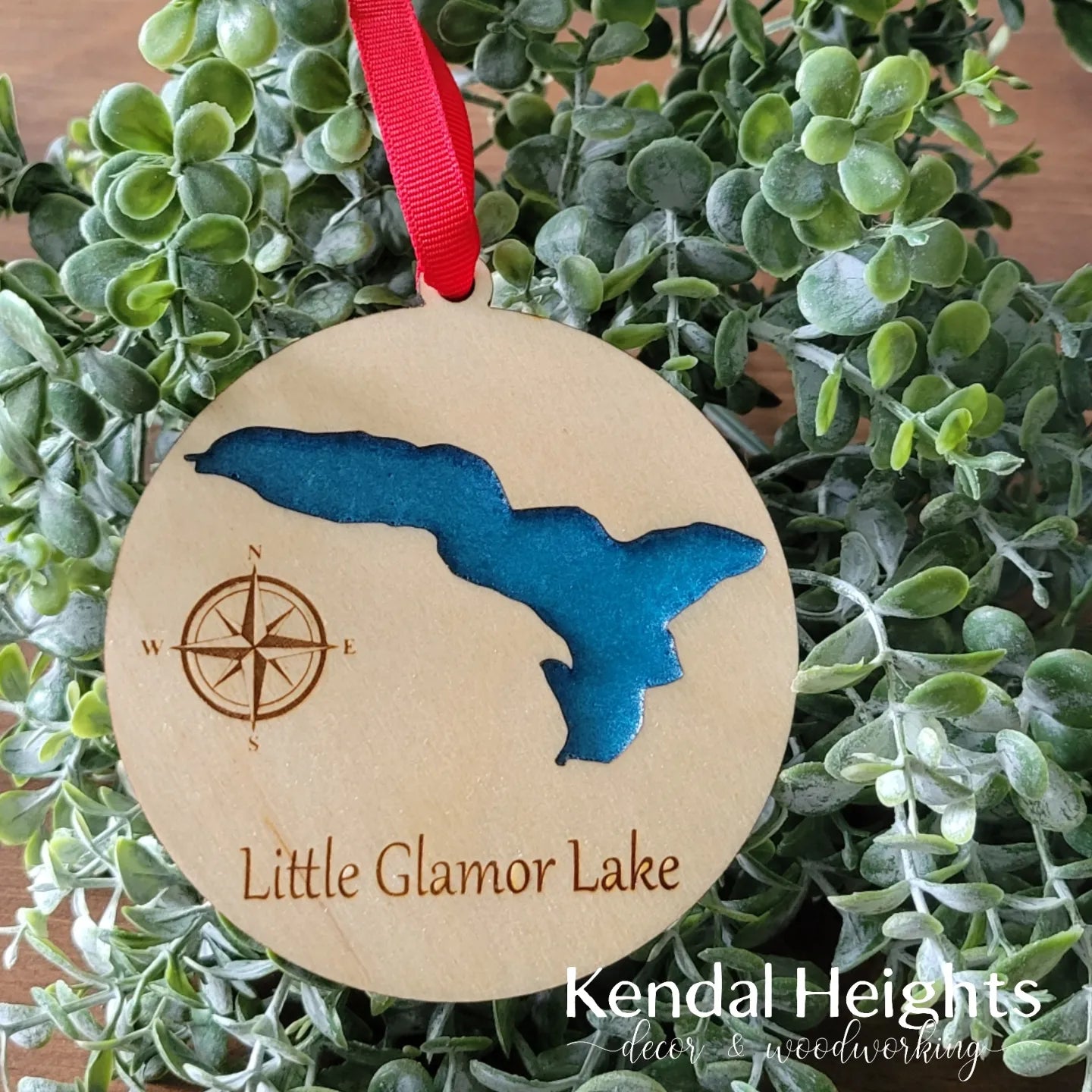 Custom Epoxy Lake Ornaments